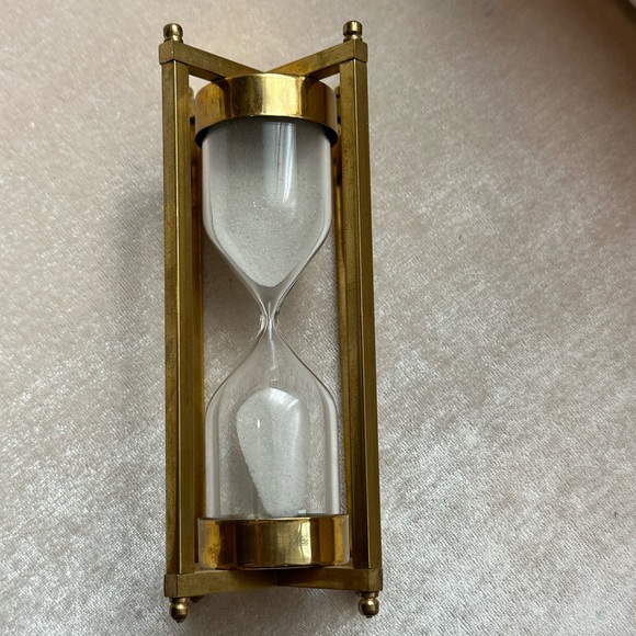 brass hourglass timer ⌛️ - Picture 3 of 4